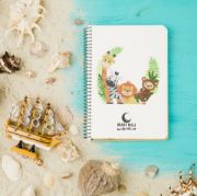 تصویر  دفتر رنگ آمیزی ماه نیلی مدل حیوانات 