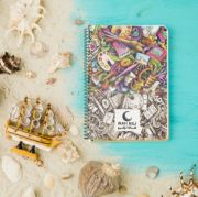 تصویر  دفتر رنگ آمیزی ماه نیلی مدل فانتزی کد 1