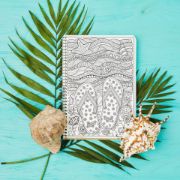 تصویر  دفتر رنگ آمیزی ماه نیلی مدل فانتزی کد 2