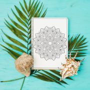 تصویر  دفتر رنگ آمیزی ماه نیلی مدل ماندالا کد 1