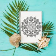 تصویر  دفتر رنگ آمیزی ماه نیلی مدل ماندالا کد 2