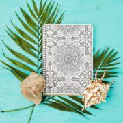 تصویر  دفتر رنگ آمیزی ماه نیلی مدل اسلیمی کد 2