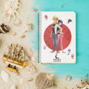 تصویر  دفتر رنگ آمیزی ماه نیلی مدل دختر کفشدوزکی